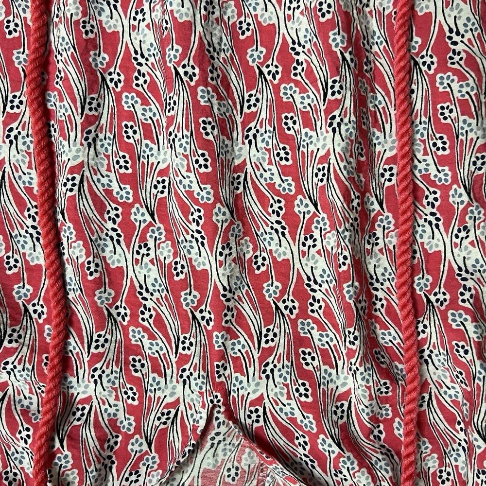 Lane Bryant Floral Peasant Tunic Top Blouse Tassel Lightweight Coastal Size 20 - Picture 3 of 6